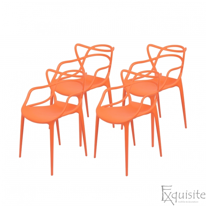 Scaun bucatarie, set 4 scaune, design Masters, galben8