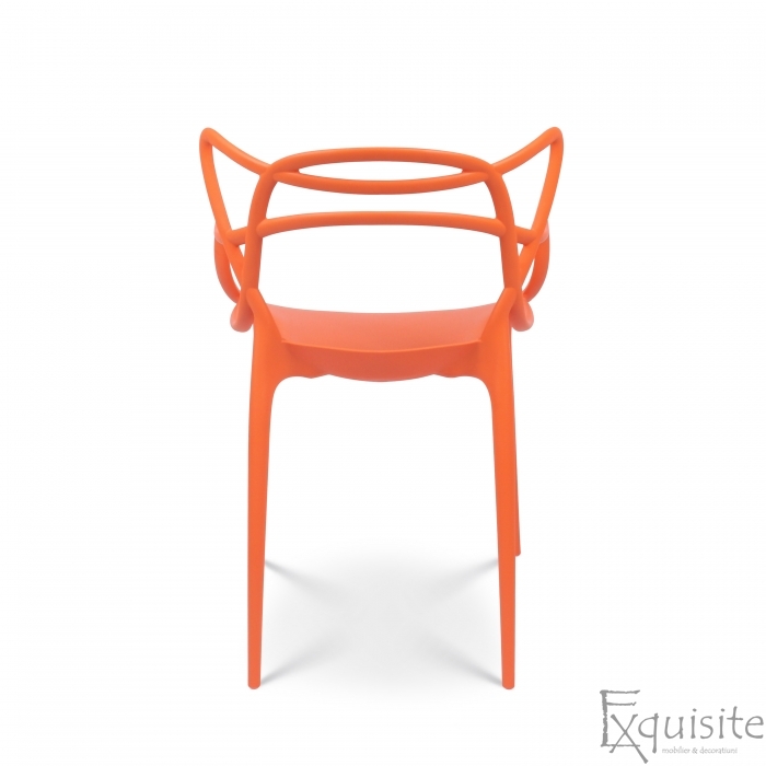 Scaun portocaliu pentru exterior si interior, design Masters5
