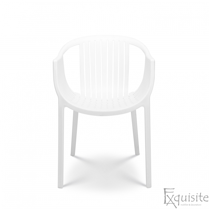 Scaune albe din polipropilena pentru exterior si interior - Set 4 scaune 2