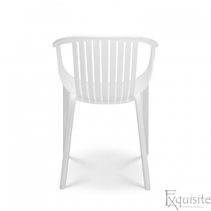 Scaune albe din polipropilena pentru exterior si interior - Set 4 scaune 5