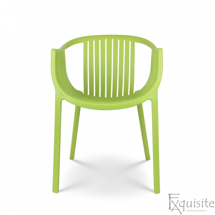 Scaune moderne pentru terasa, design Luigi - Set 4 scaune verzi2