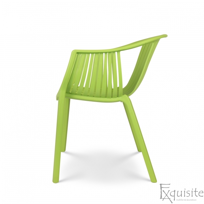 Scaune moderne pentru terasa, design Luigi - Set 4 scaune verzi3