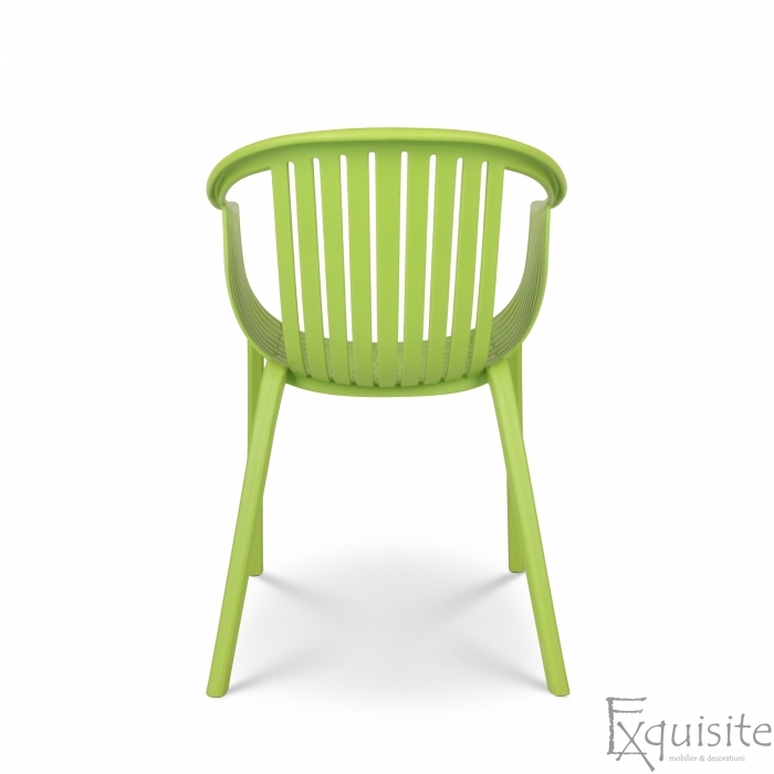 Scaune moderne pentru terasa, design Luigi - Set 4 scaune verzi4