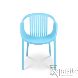 Scaune moderne pentru terasa - scaun albastru deschis