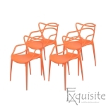 Scaun bucatarie, set 4 scaune, design Masters, galben7
