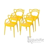 Scaun bucatarie, set 4 scaune, design Masters, galben0
