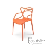 Scaun portocaliu pentru exterior si interior, design Masters1