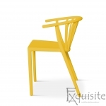 Scaun galben pentru terasa, rezistent, Countryside, EX0962