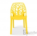 Scaun stivuibil pentru terasa, plastic galben, EX0930