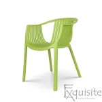 Scaun verde pentru exterior si interior, solid, model Luigi1