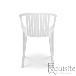 Scaune albe din polipropilena pentru exterior si interior - Set 4 scaune 4