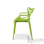Set 4 scaune pentru terasa, design modern, scaun verde3